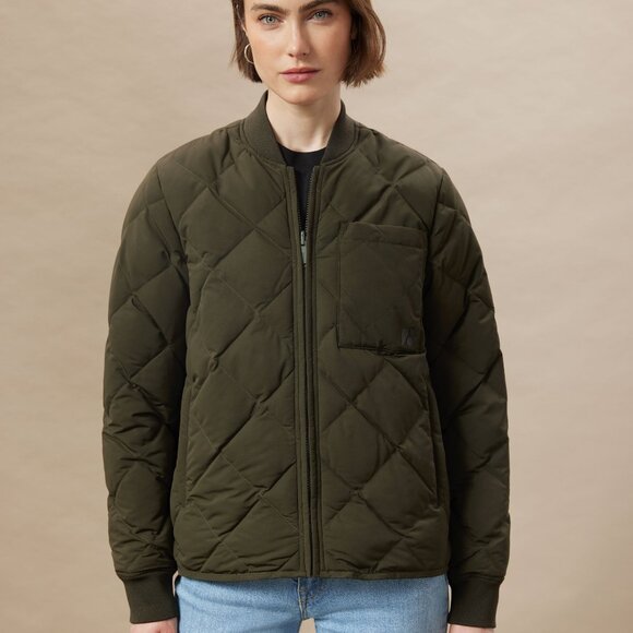 Frank And Oak Jackets & Blazers - Frank And Oak The Skyline Reversible Bomber in Rosin Size XLXL